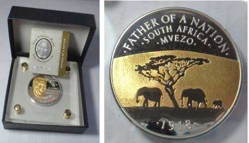 Nelson Mandela: One Hundred (100) Grams Sterling Silver Medal 2013