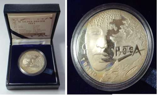 Republic of South Africa: Proof Silver R1 of 1997 (Women)