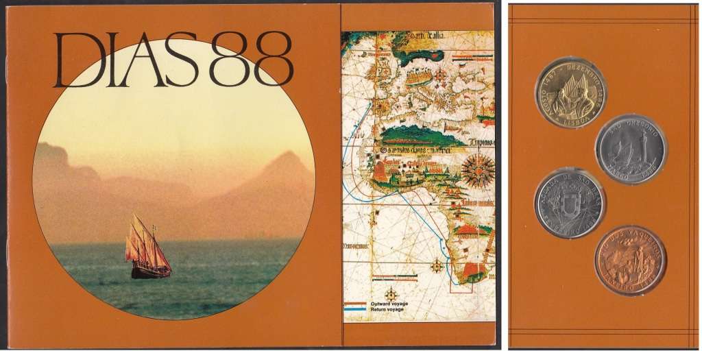 Bartolomeu Dias Commemorative Set of 4 Medallions (1488-1988)