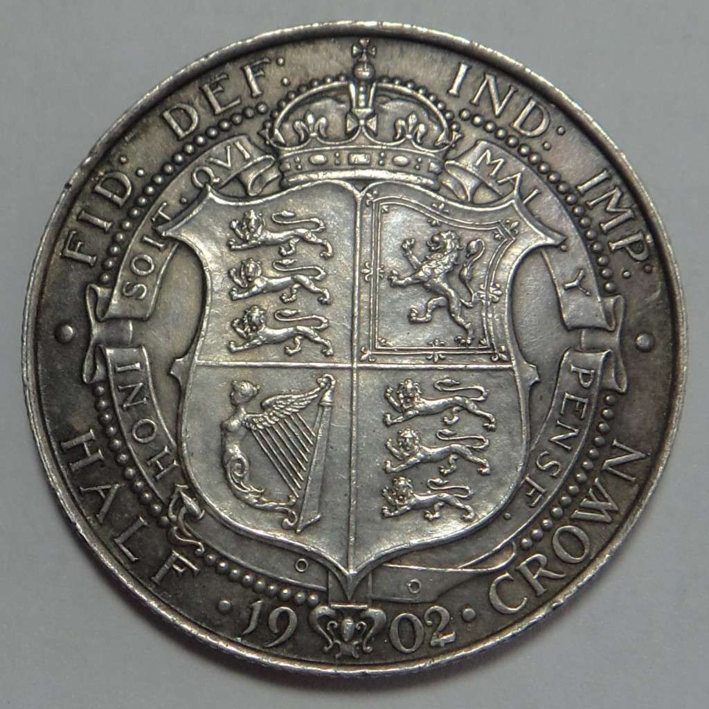 Great Britain: Edward VI: Silver Half Crown 1902 (High Grade)