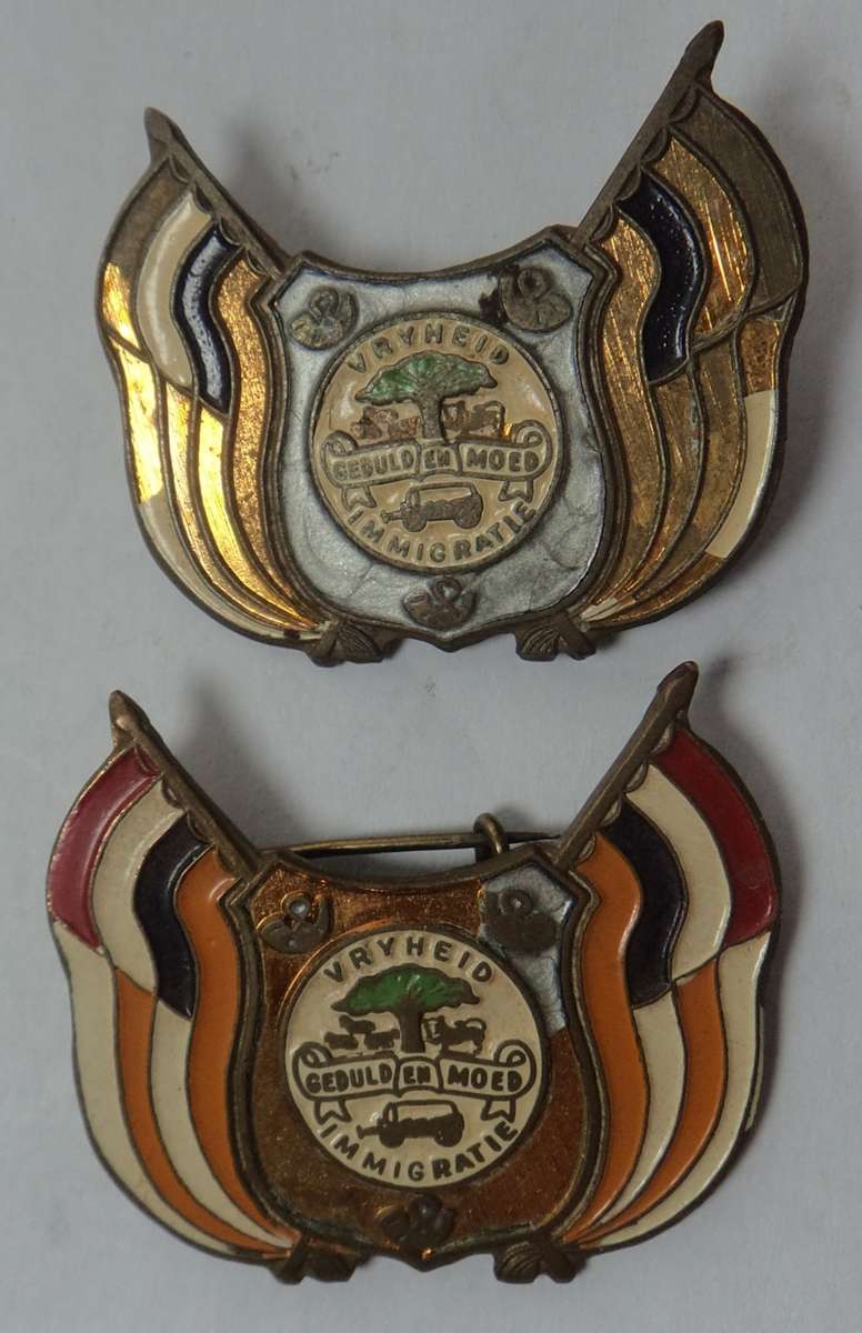 Orange Free State: Two Pin Badges