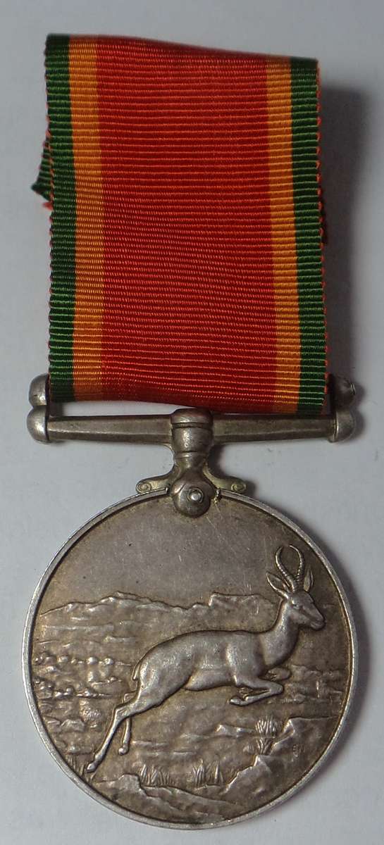 WW2 Africa Service Medal (Silver) to 241628 P.L. Havenga