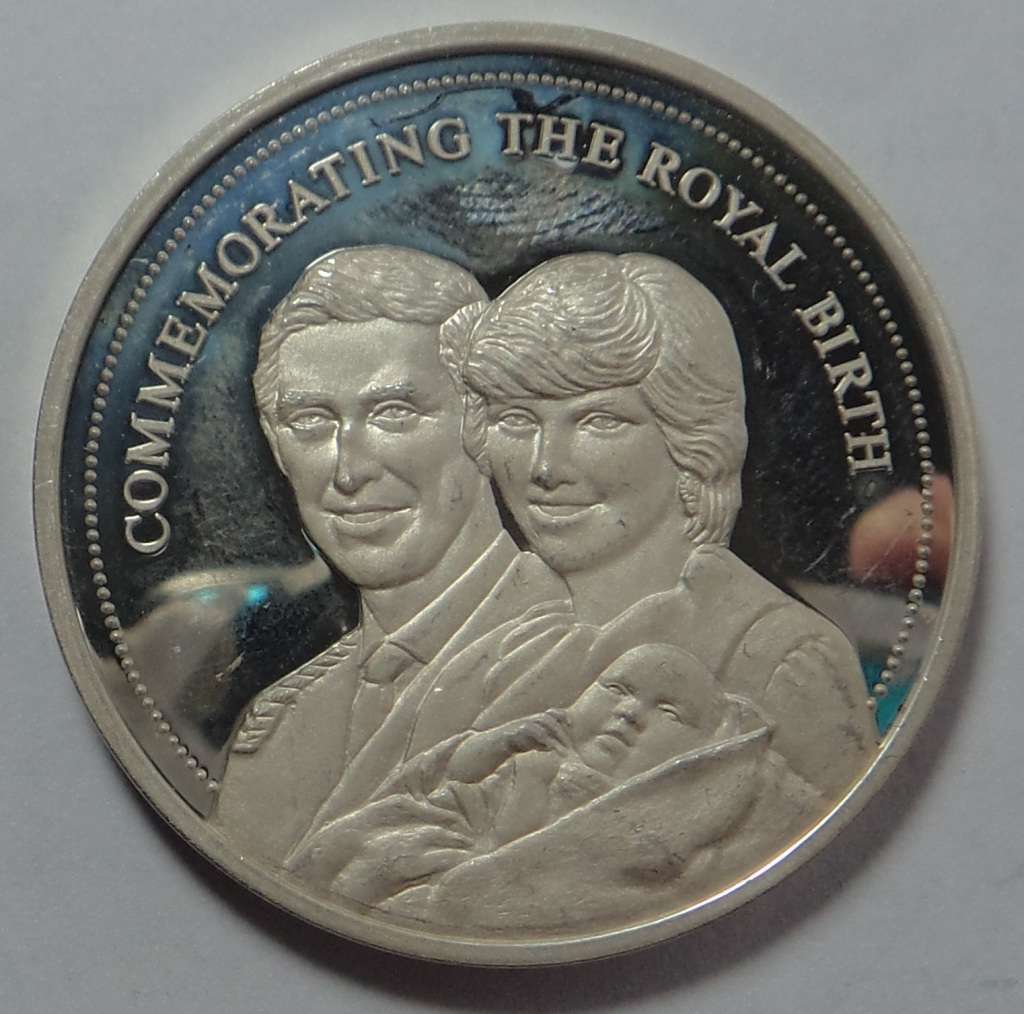 Sterling Silver Medal: Commemorating the Birth of Prince William 21 June 1982