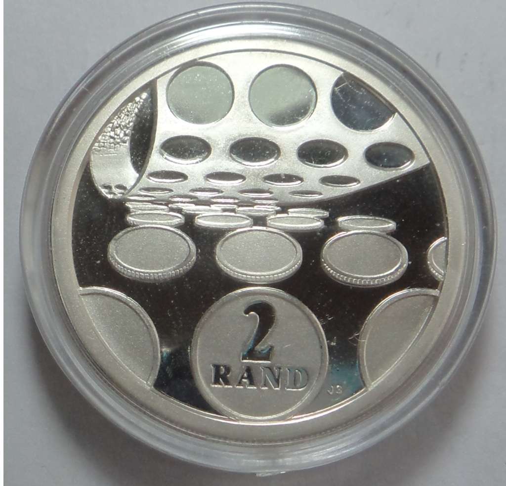 Republic of South Africa: Silver Proof R2 Crown of 1992 (Coinage)
