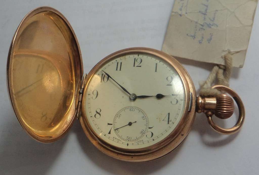 Zenith 17 Jewels Gold-Plated Pocket Watch