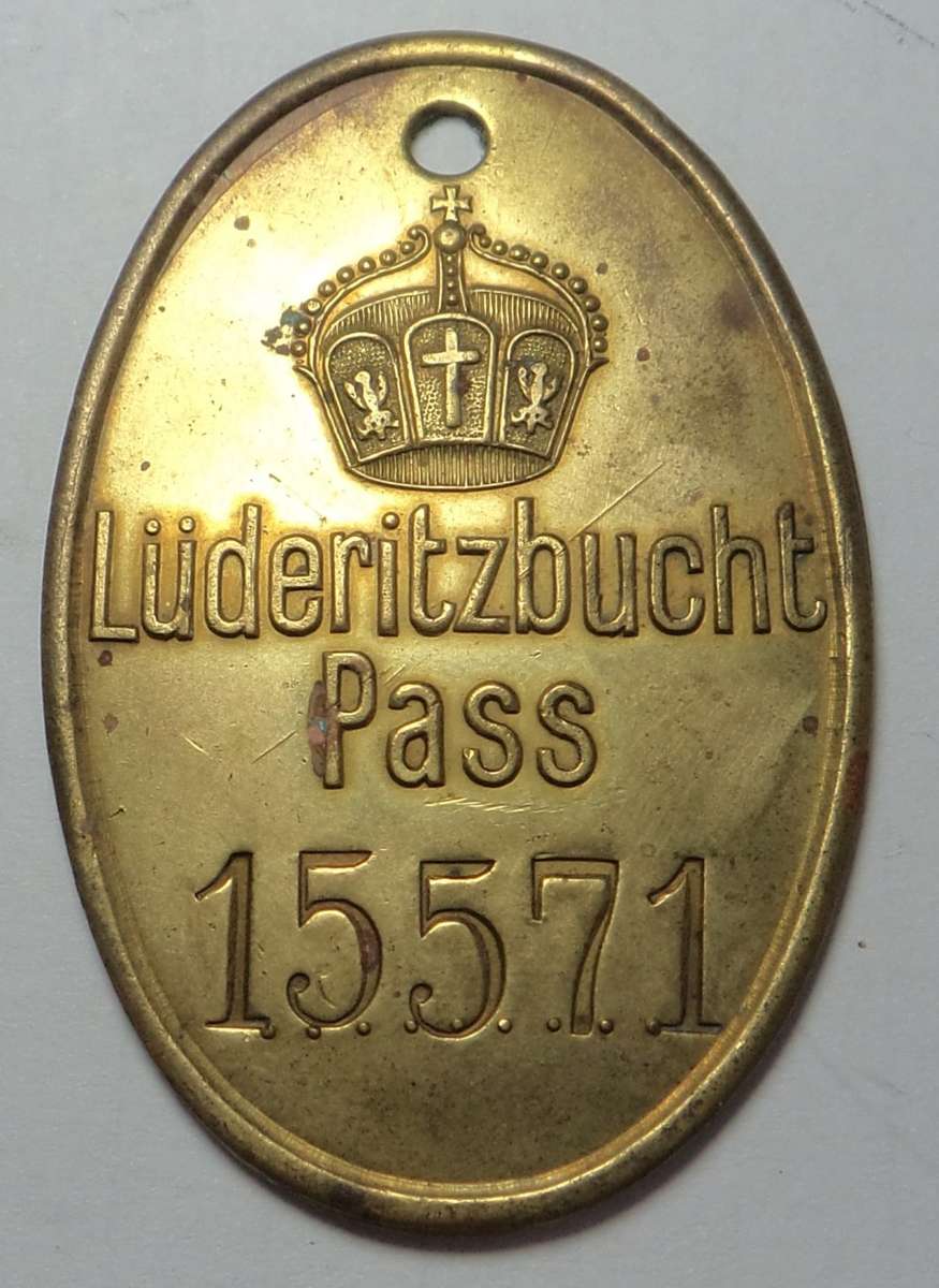 Native Pass German East Africa: Luderitzbucht