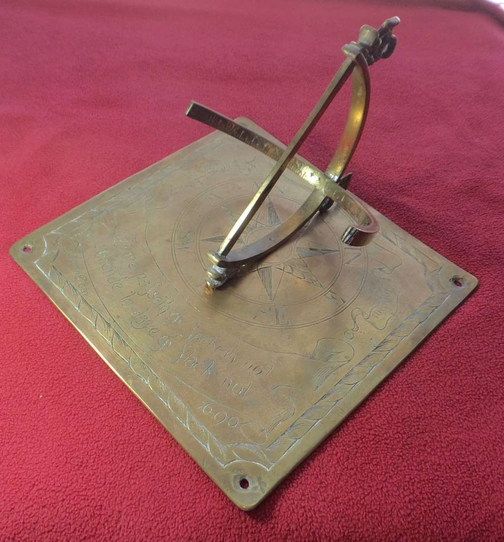 Very old VOC-period Sundial from Stellenbosch district dated 1690