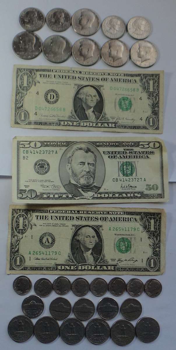 Collection of Banknotes & Coins of the United States of America