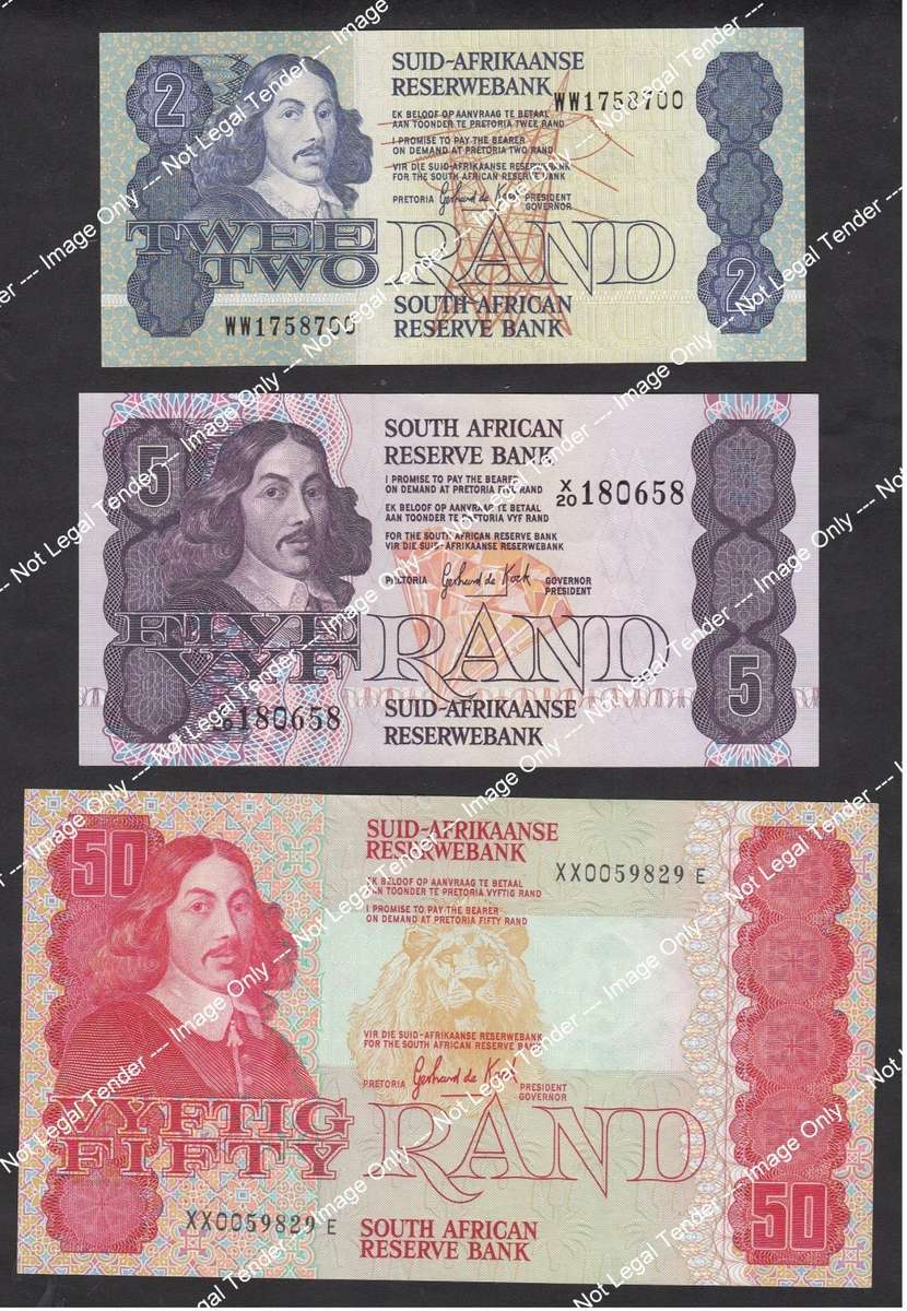 Republic of South Africa: Collection of REPLACEMENT Banknotes