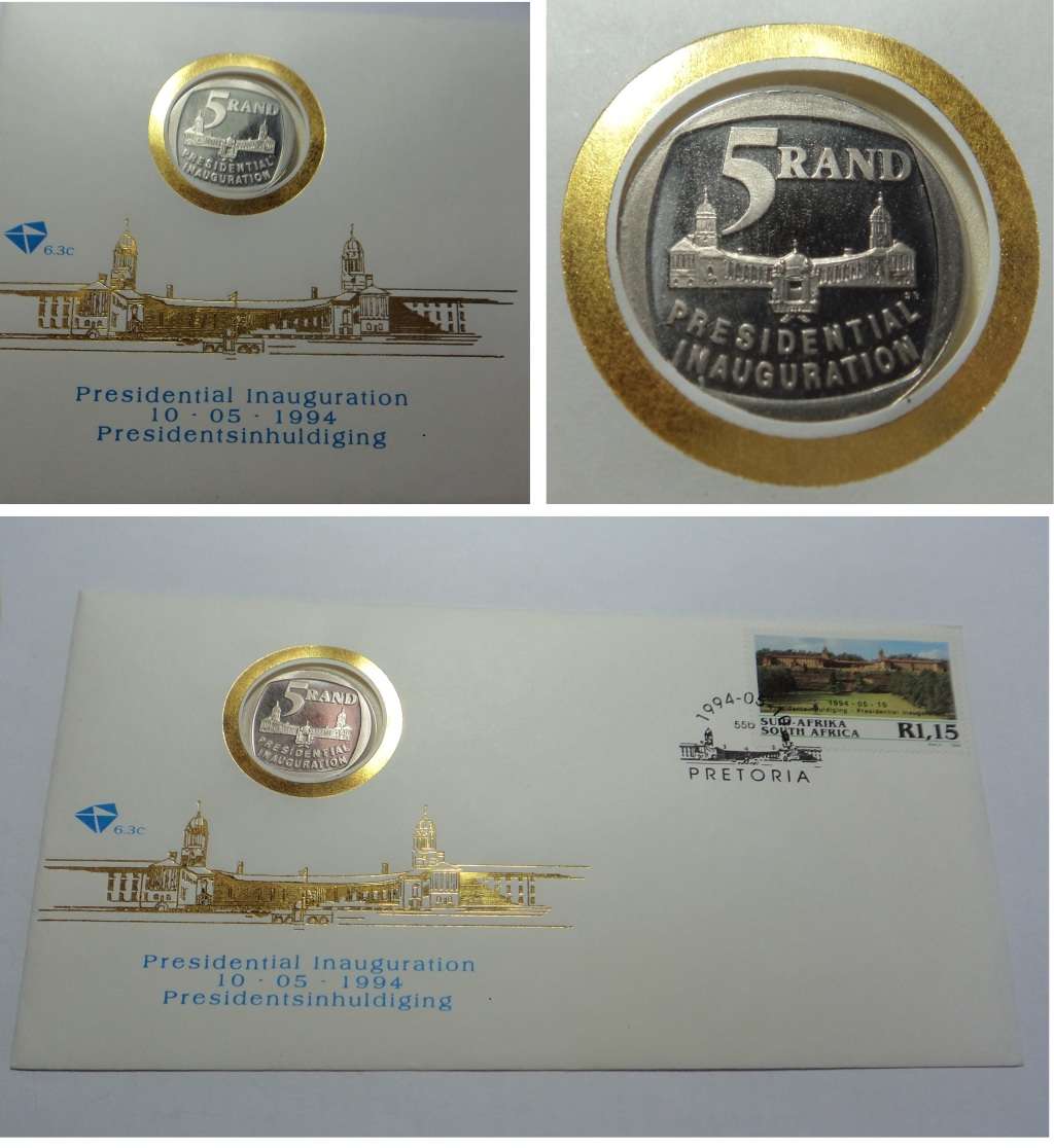 Nelson Mandela First Day Cover with Proof R5 of 1994 (6 available)