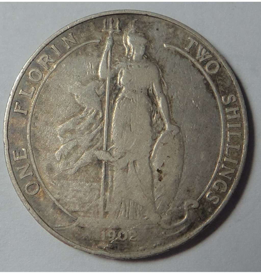Great Britain: King Edward VII Silver Florin (2/-) of 1902