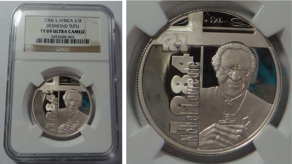 RSA Silver R1 of 2006 (Tutu) NGC PF 69 Ultra Cameo
