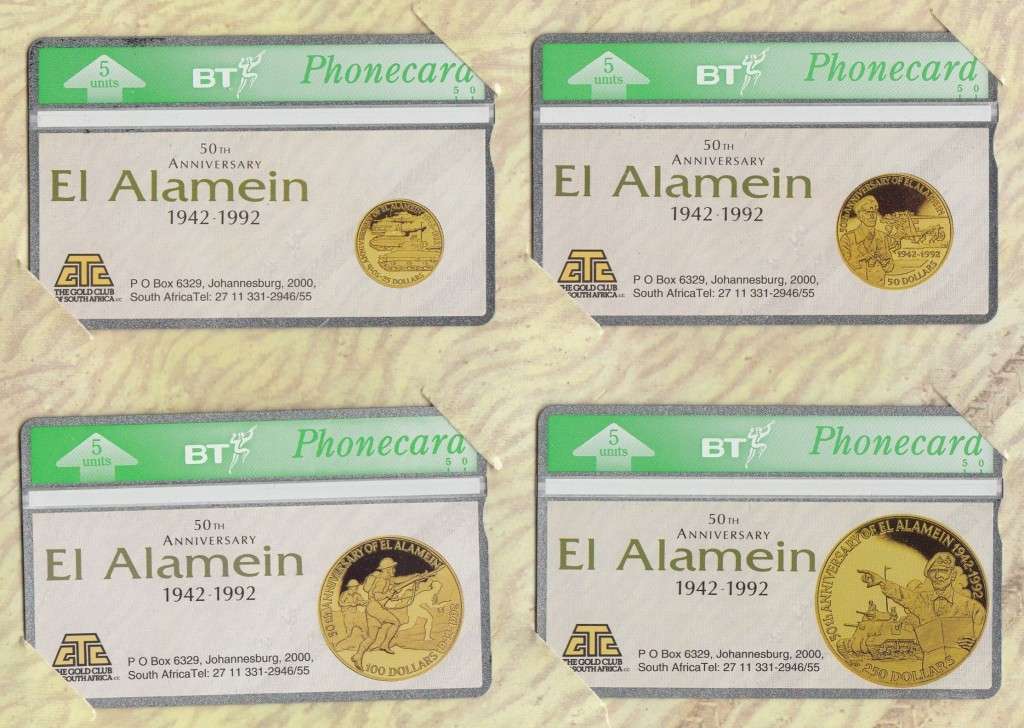 El Alamein Limited Edition Phonecard Collection 1942-1992