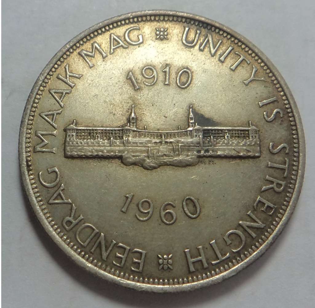 Union of South Africa: Silver Crown (5/-) of 1960