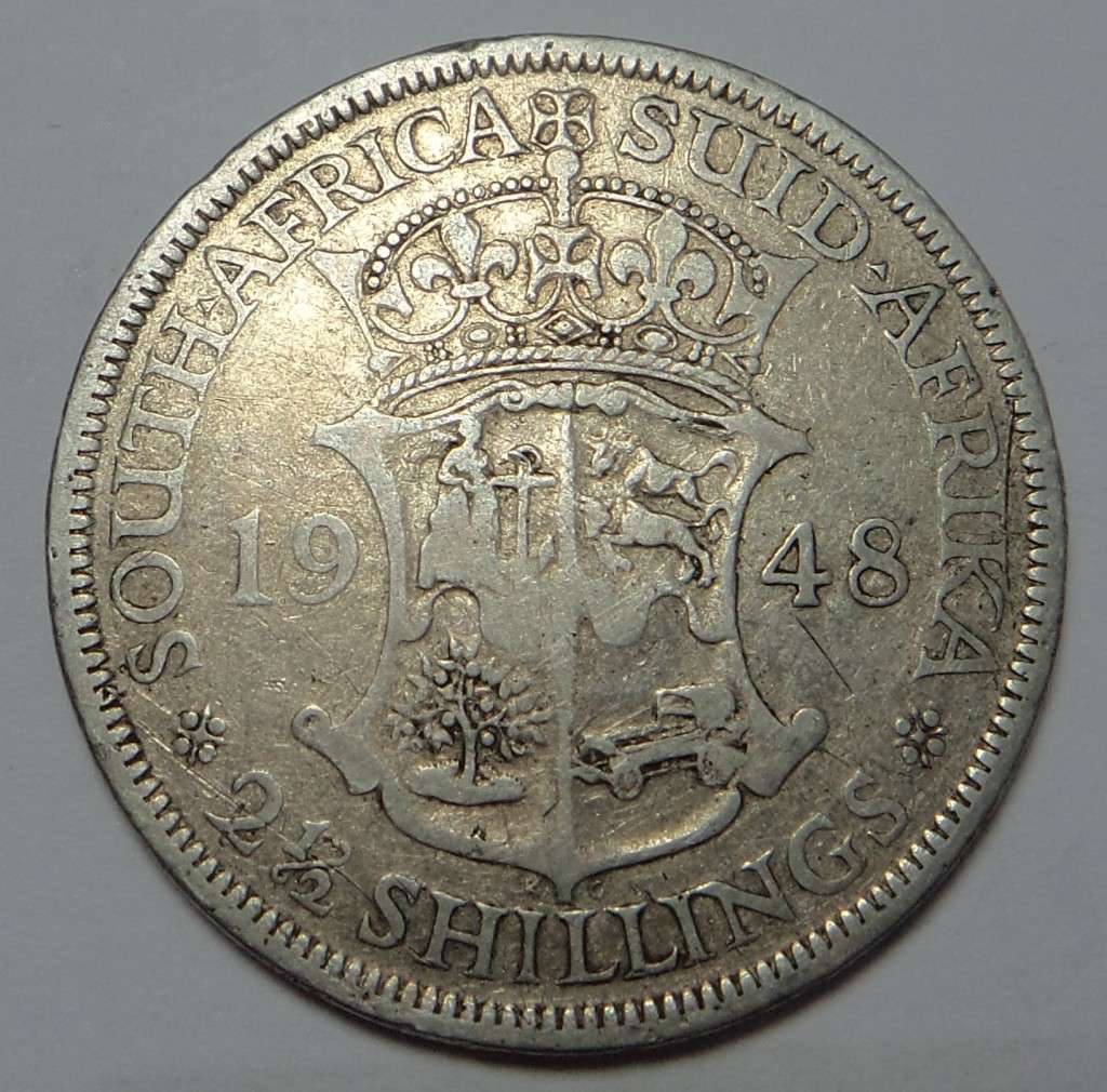 Union of South Africa: Half Crown (2/6-) of 1948