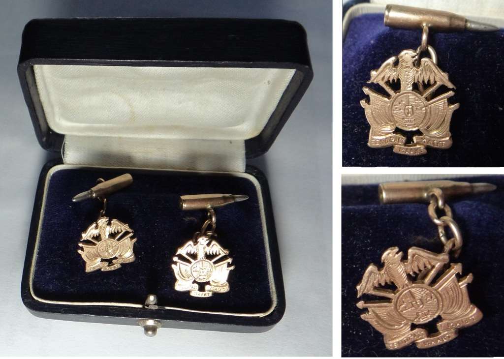 Zuid-Afrikaansche Republiek: 15ct GOLD Cufflinks: A Beautiful Pair