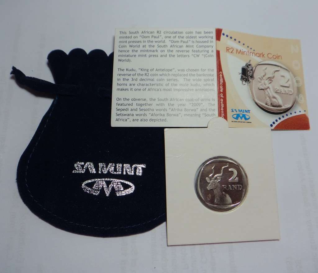 Oom Paul Mint-marked R2 of 2009 with Certificate of Authenticity