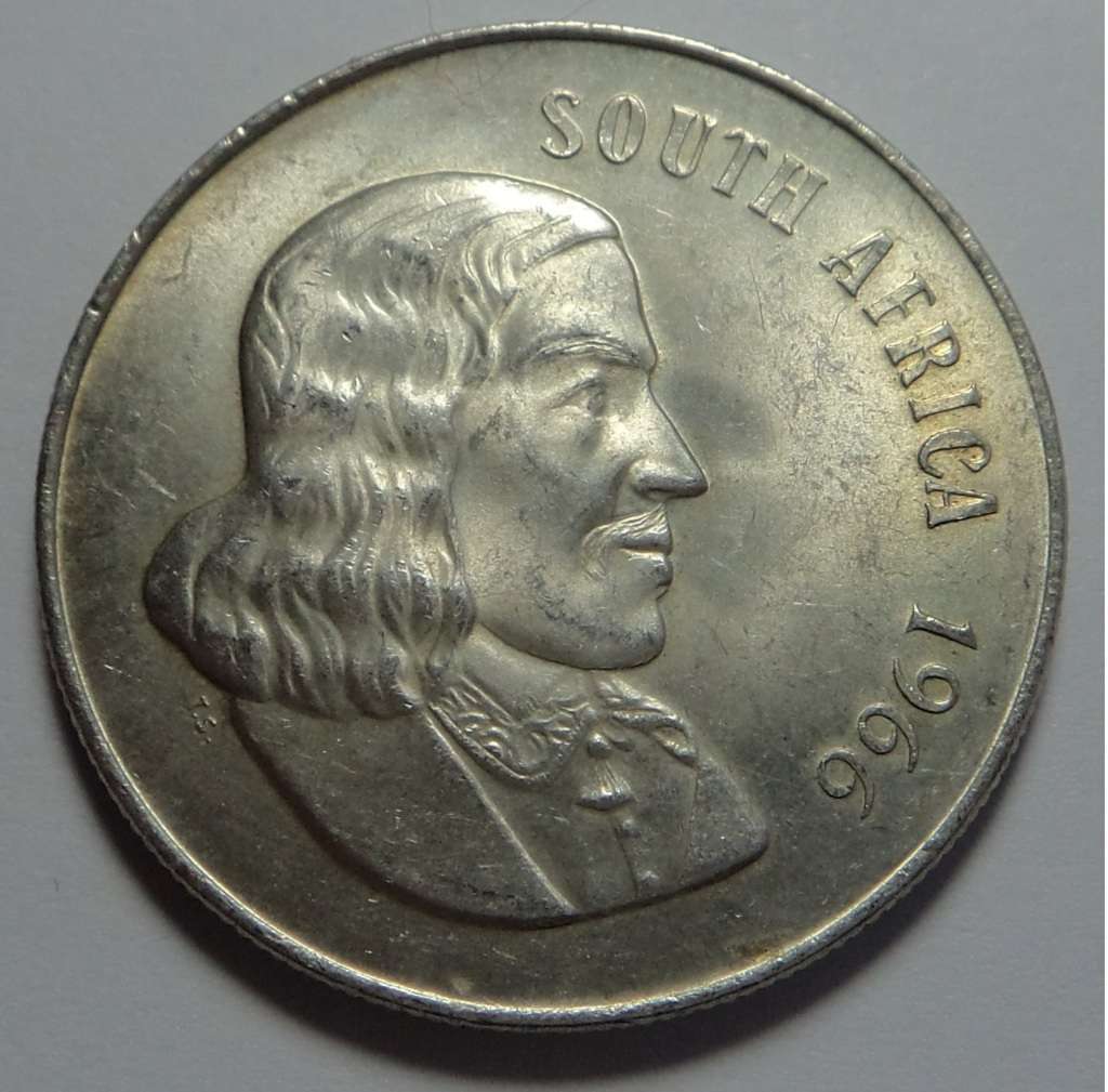Republic of South Africa: Silver R1 of 1966 (English)