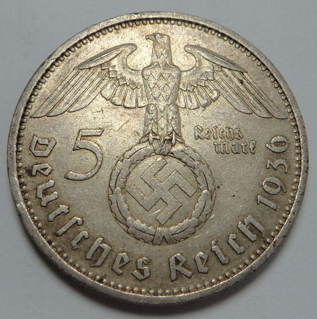 Germany (3rd Reich) Silver 5-Mark 1936