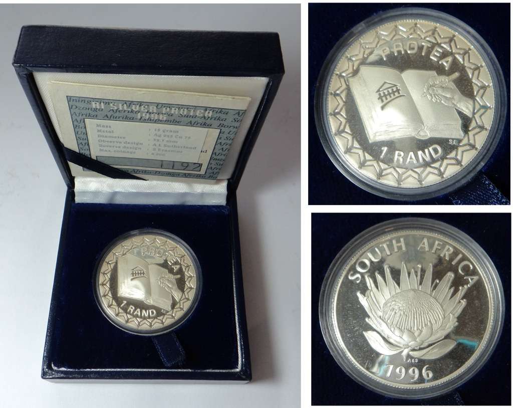 RSA: Proof Silver R1 of 1996 (New Constitution)