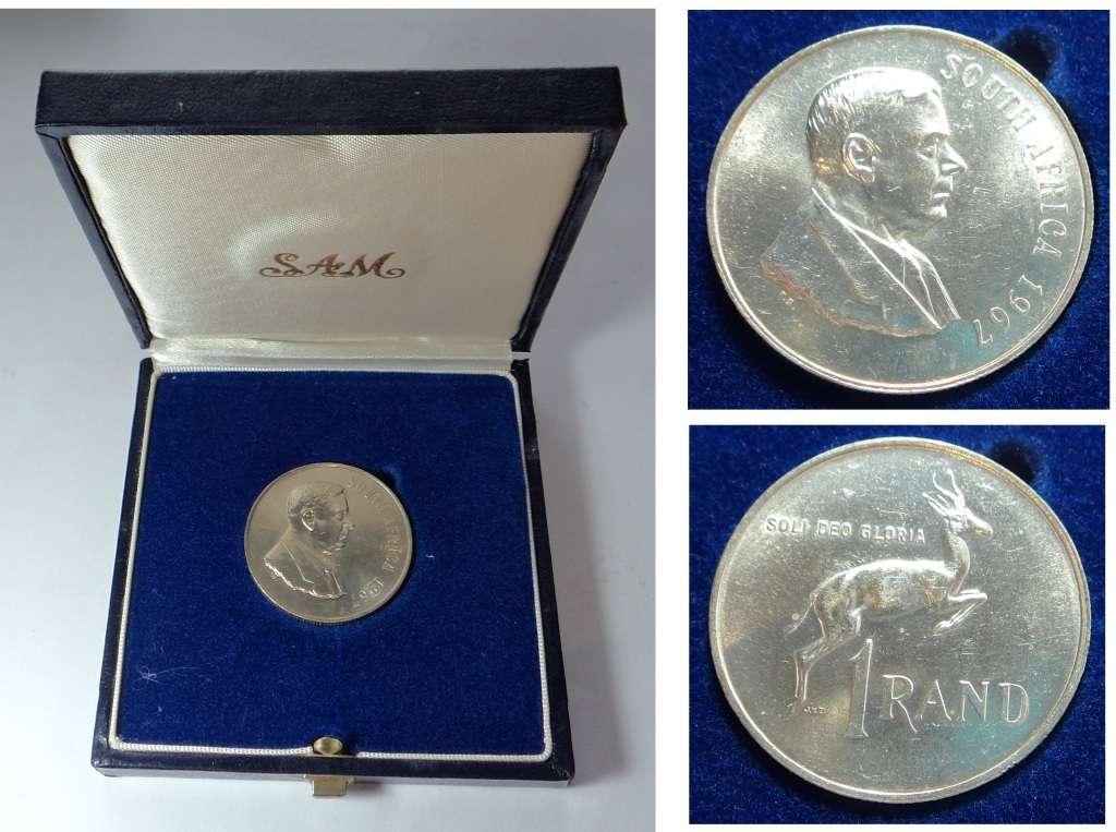 RSA: aUncirculated Silver R1 of 1967 (English)