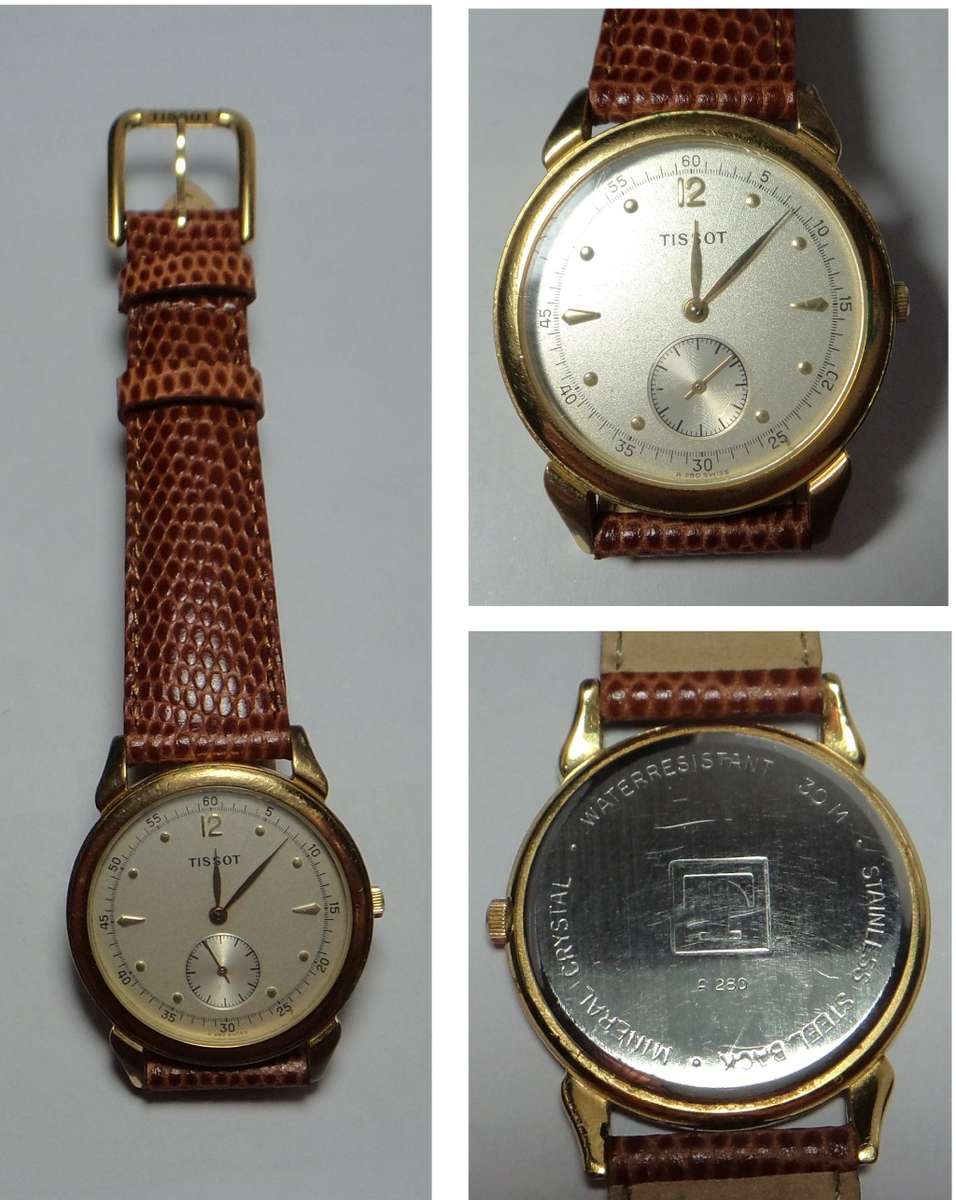 Men`s Tissot Gold Plated Watch (A 280) with Valuation Certificate