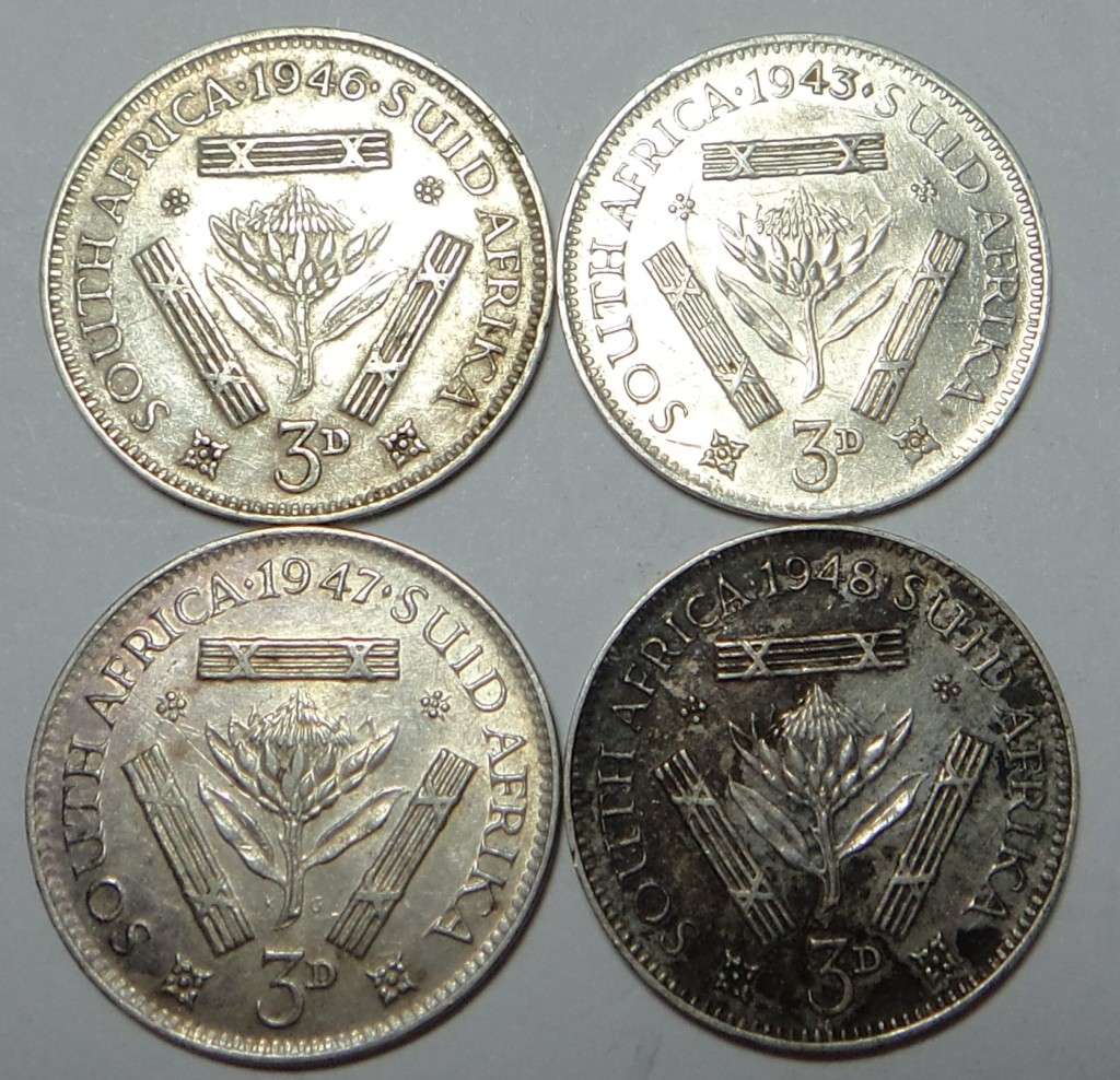 Union of SA: Four King George VI Tickeys