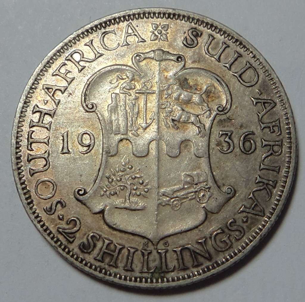 Union of SA: Two-Shillings of 1936 (XF)