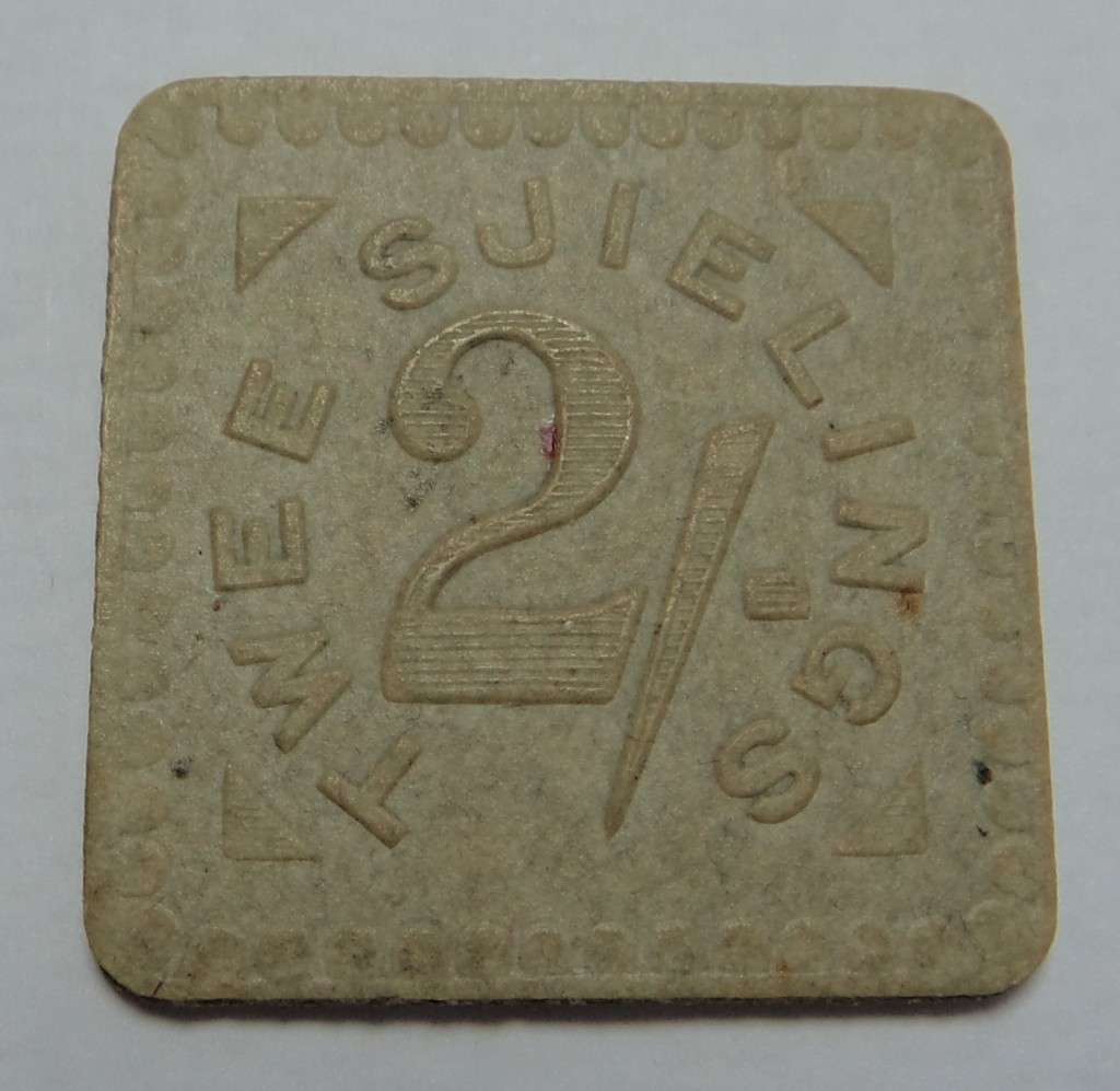 Union Internment Camp 2/- Token (Very Scarce)