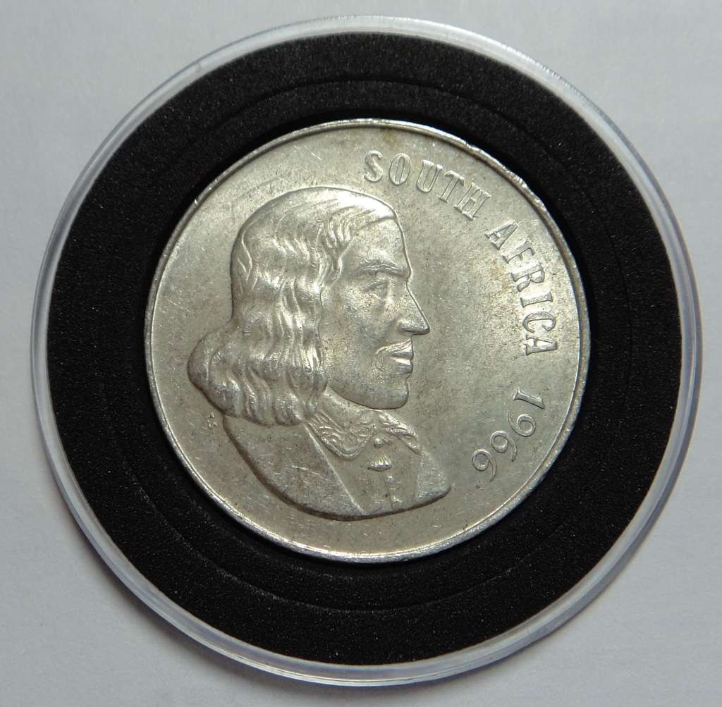 Republic of South Africa: Silver R1 of 1966 (English)