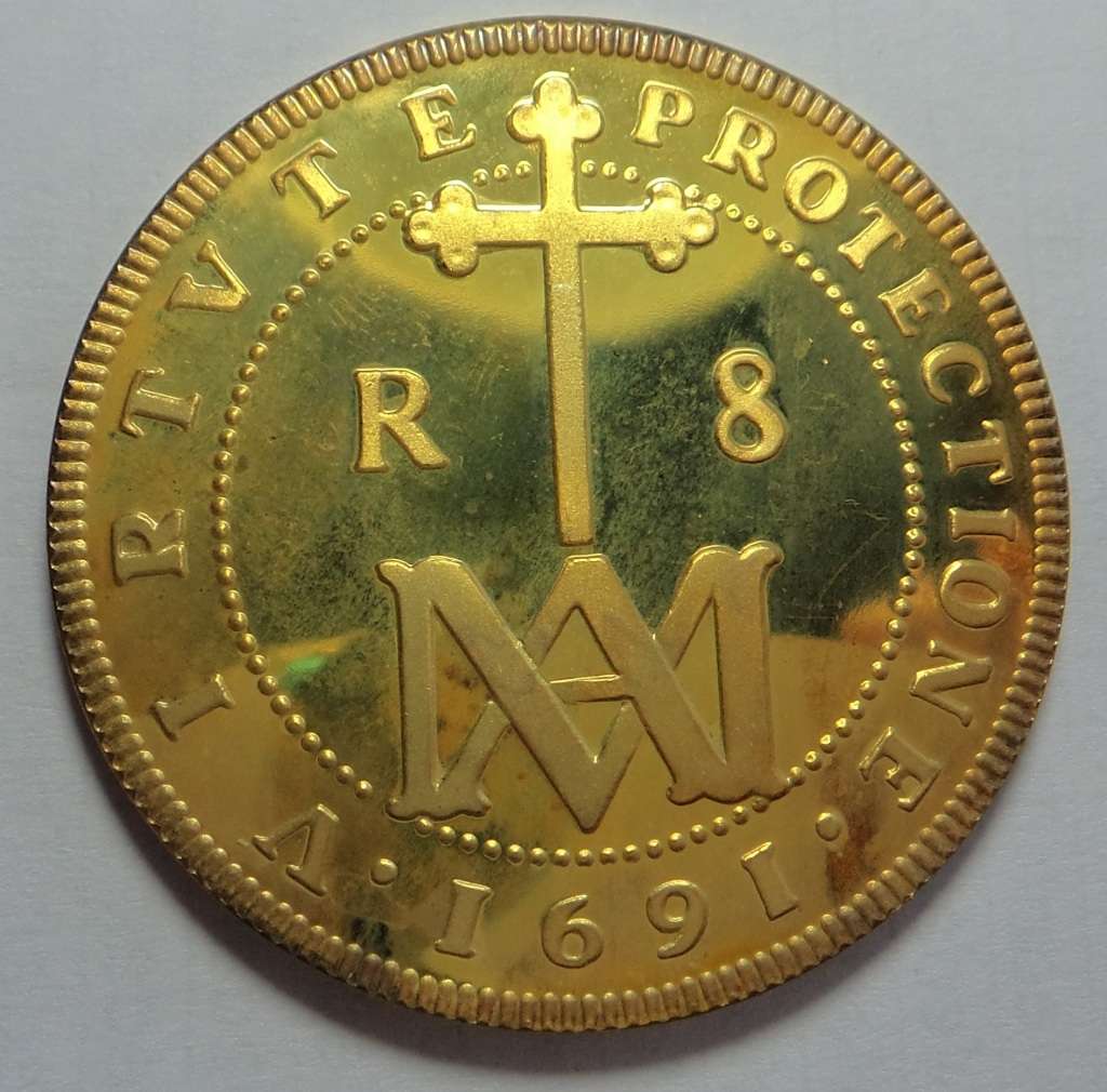 Spain: 1691 `Piece of Eight` 8 Reales