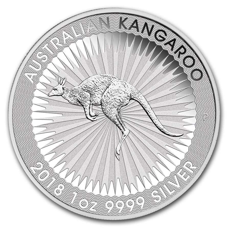 Australian Kangaroo: Silver 1 OZ 1 Dollar 2018 (2 available)