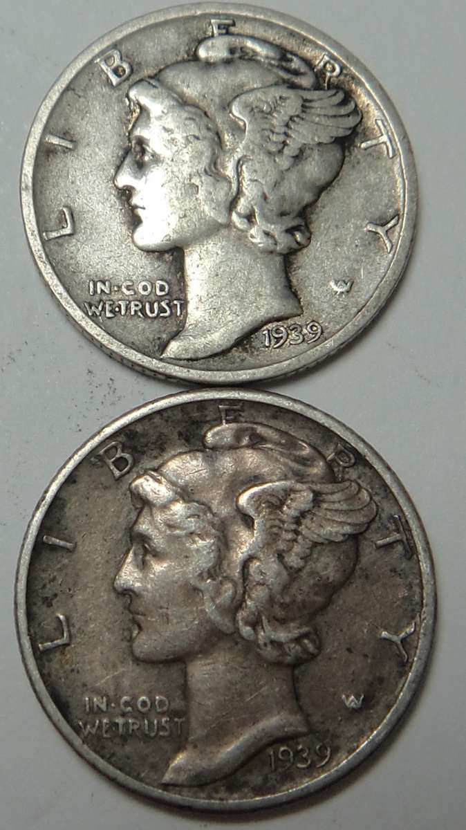 USA Mercury Dime 1939 (S & P)