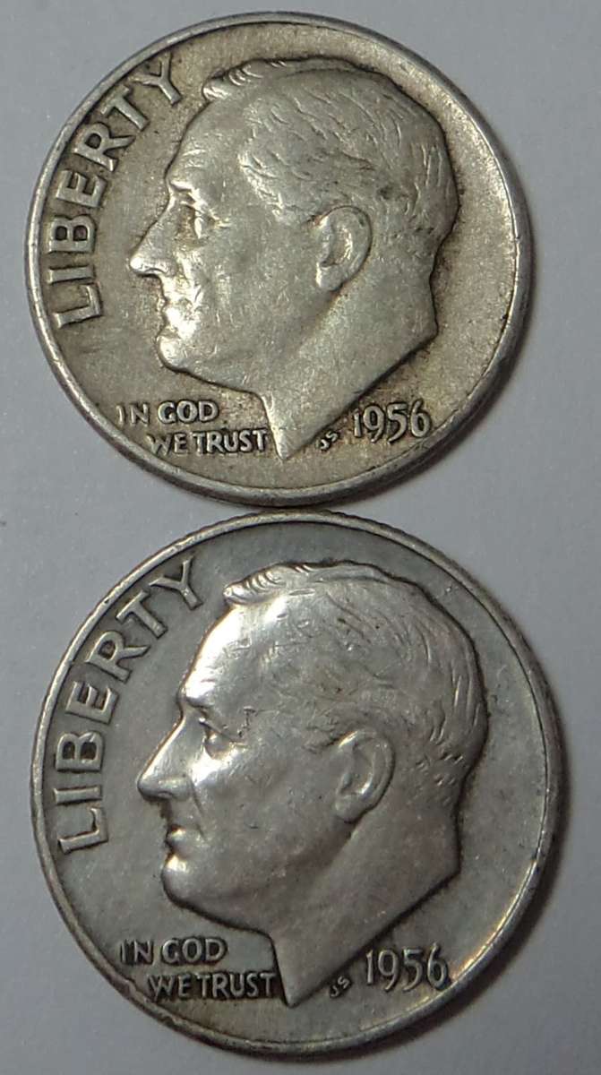USA Roosevelt Dime 1956 (D & S)