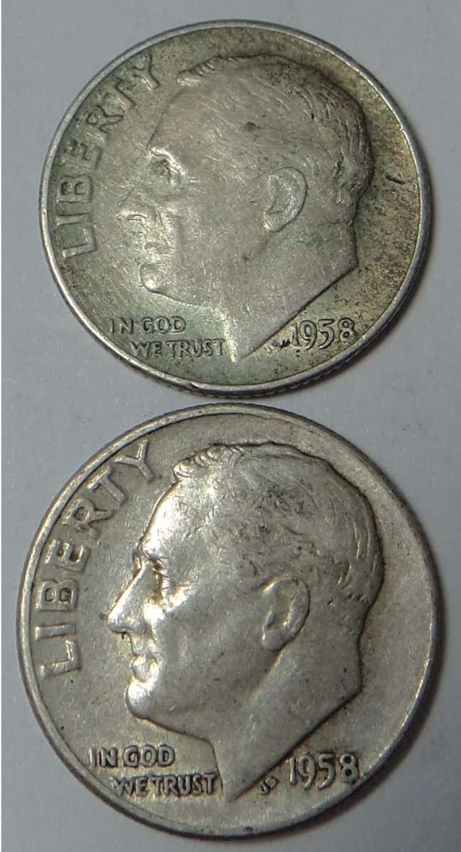 USA Roosevelt Dime 1958 (D & P)