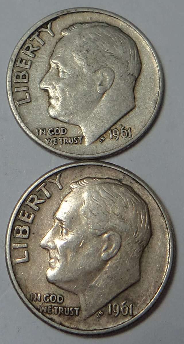 USA Roosevelt Dime 1961 (D & P)