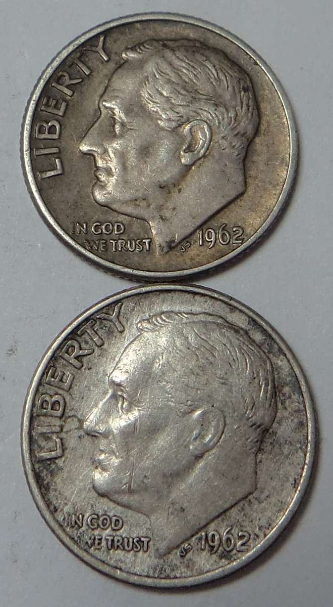 USA Roosevelt Dime 1962 (D & P)