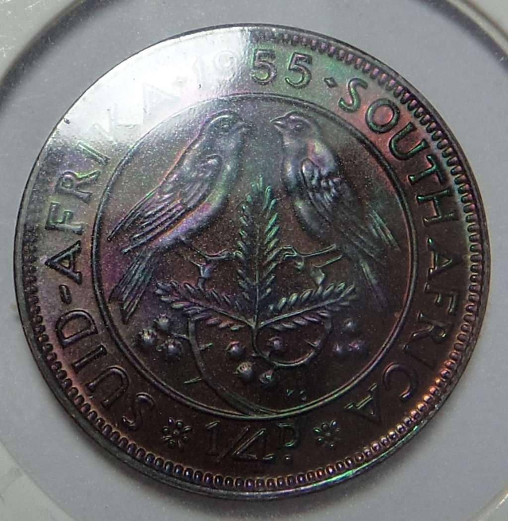 Union of South Africa: Proof Farthing of 1955