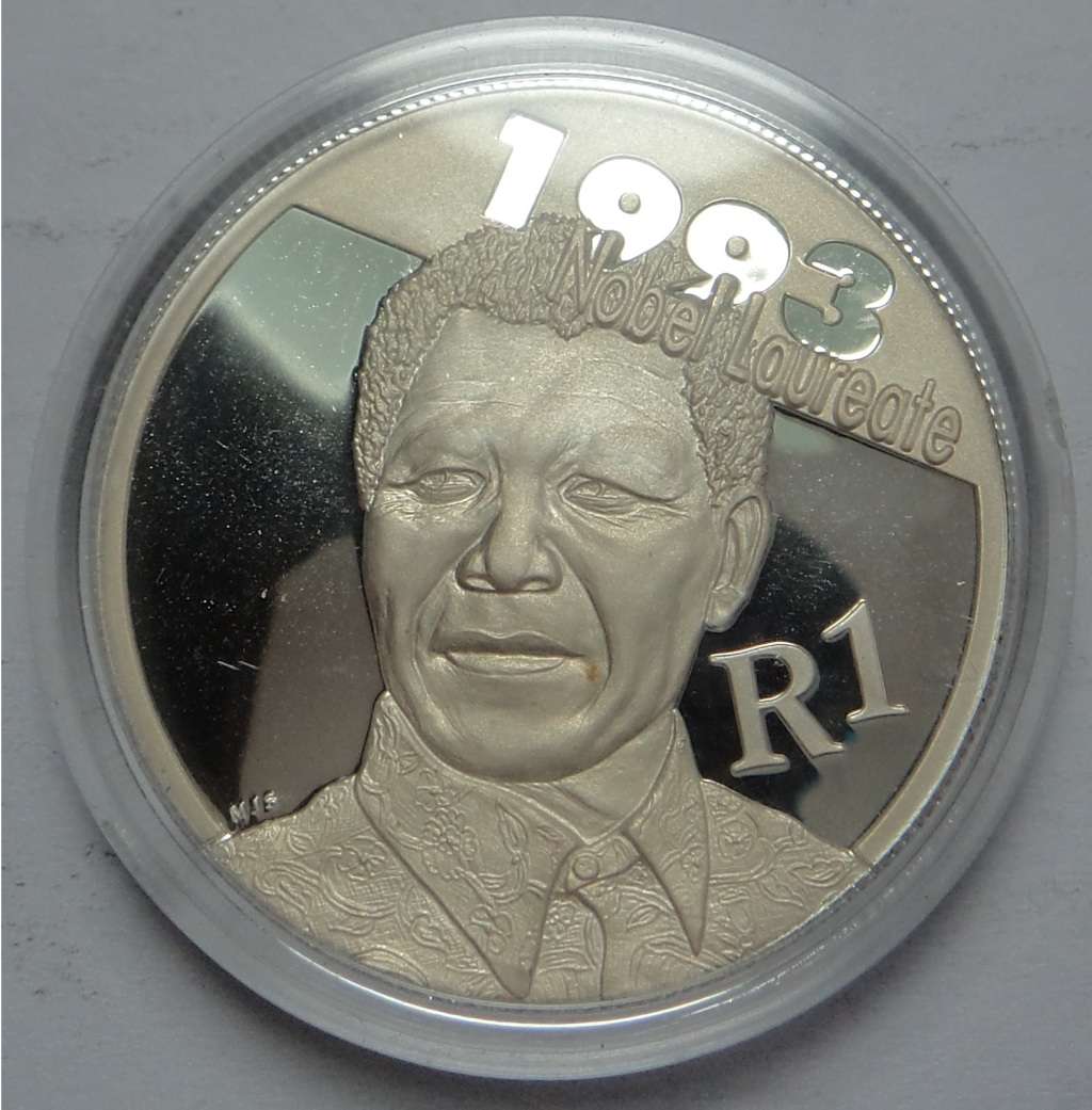 RSA Silver Proof R1 of 2007 (Nelson Mandela)