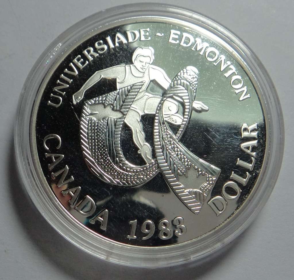Canada: Proof Silver Dollar 1983 (World University Games in Edmonton)