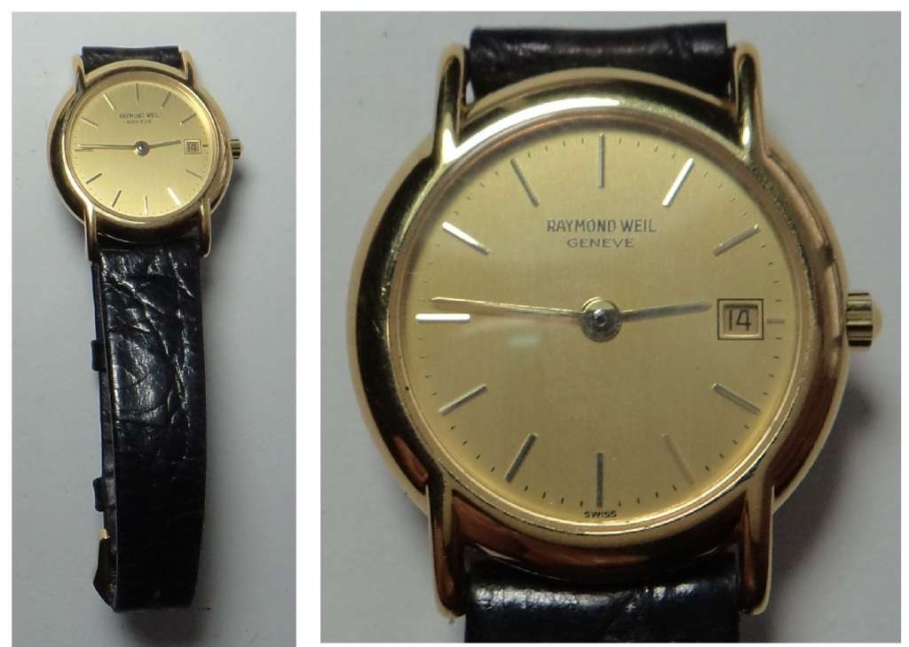 Raymond Weil 18ct Gold-plated Ladies Watch valued at R7500