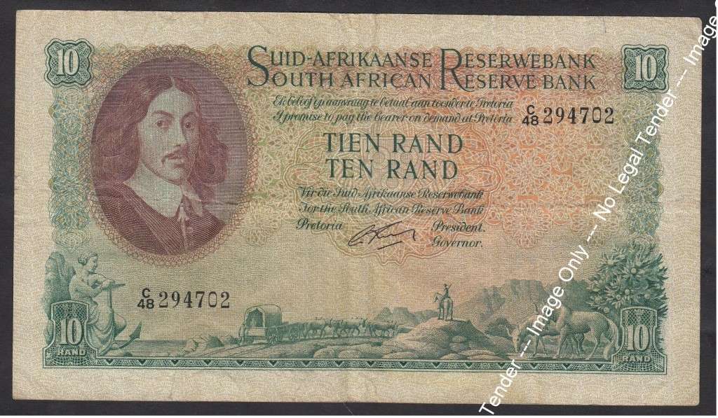 Republic of South Africa: Ten Rand of 1962