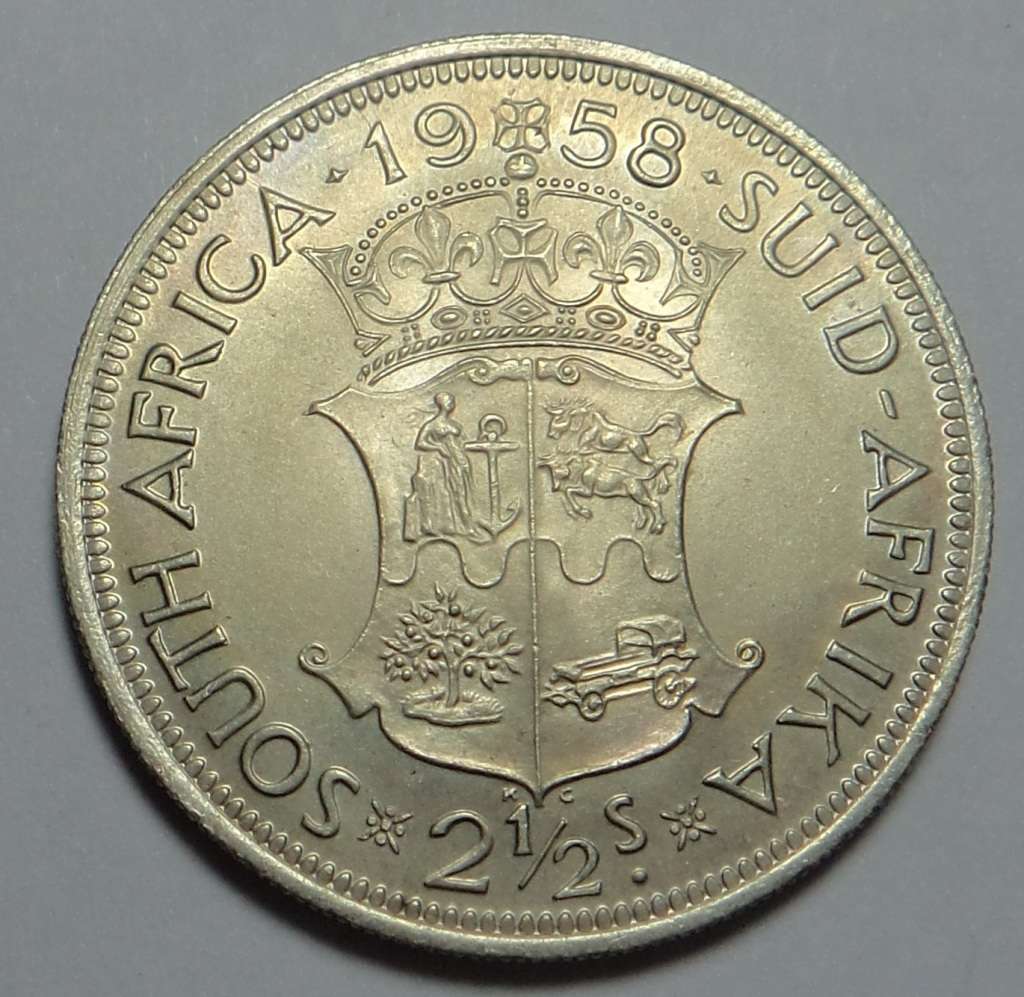 Union of South Africa: UNC Half Crown of 1958