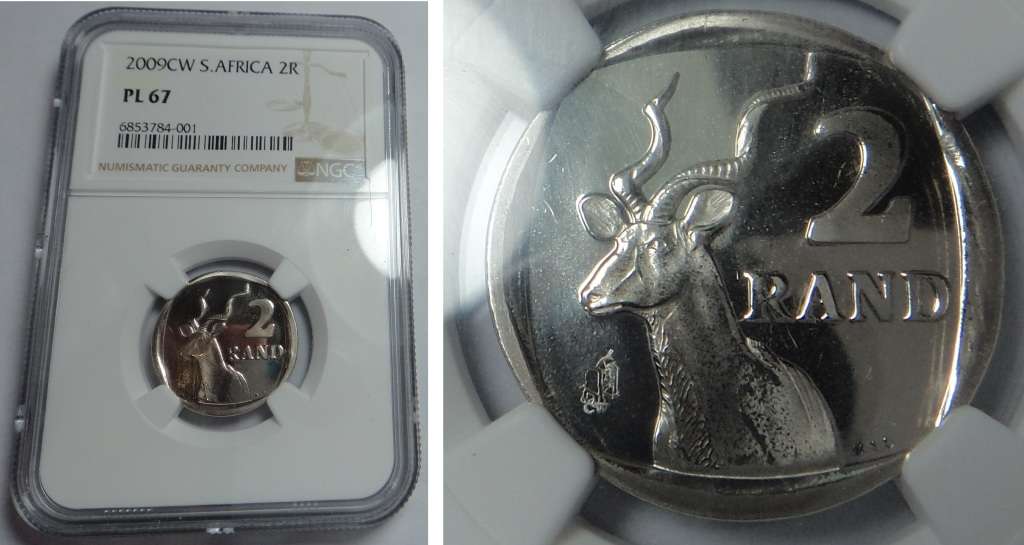 Republic of SA: R2 of 2009 (Coin World) NGC PL 67