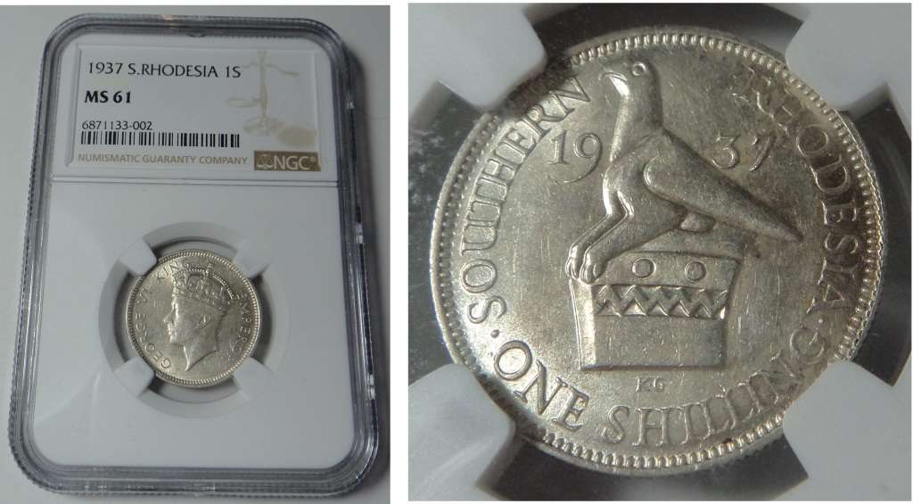 Southern Rhodesia: Shilling 1937: NGC MS 61