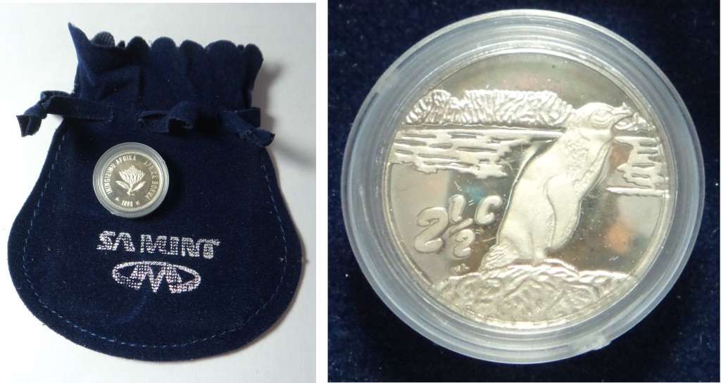 Silver Proof Tickey (Jackass Penguin) of 1998 (2 available)