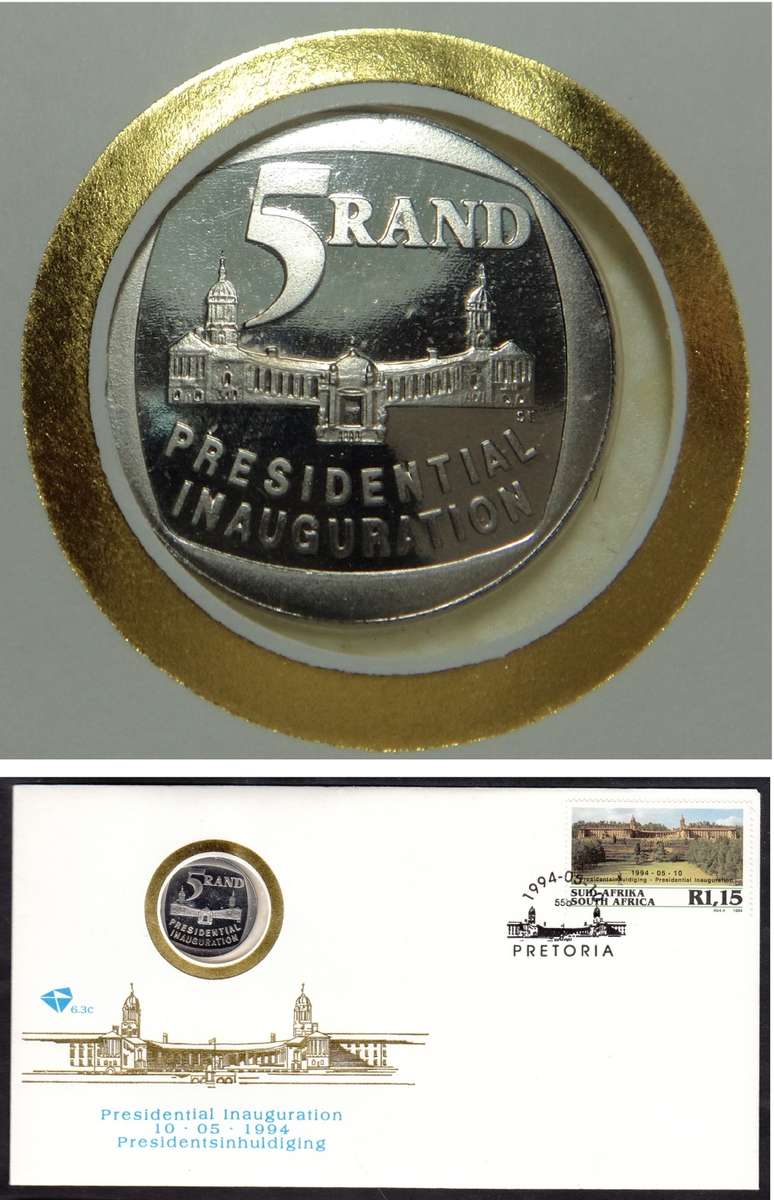FDC with 1994 Presidential Inauguration Proof R5 (1 step)