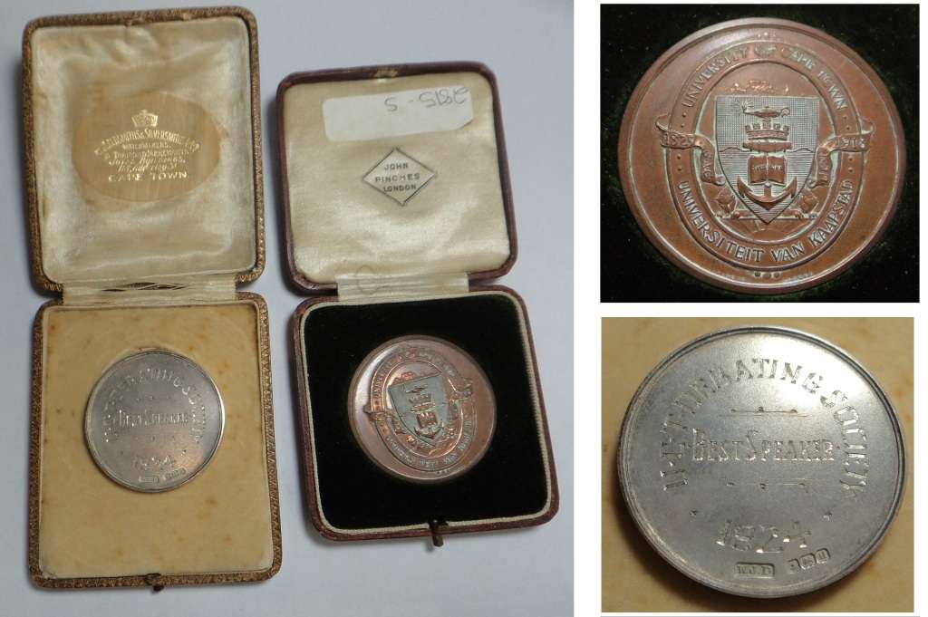 University of Cape Town: Bronze & Silver Medals (1920s)