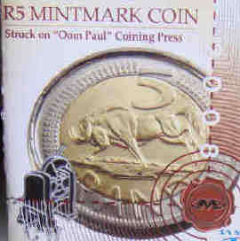 2008 R5 struck on the Oom Paul Press