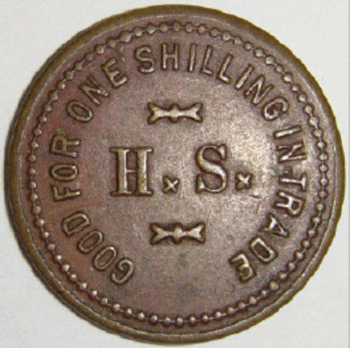 Hermann Sohr Shilling Token (C.V. R1200.00)